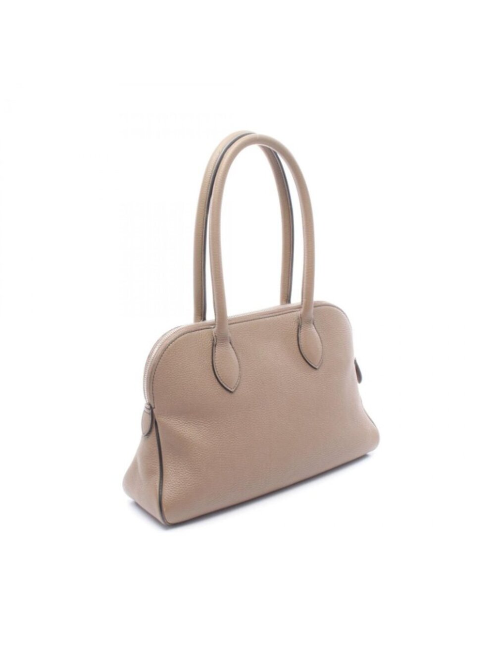 ★SOLD★ Hermes Shoulder Bag Karabas 35 Etoupe Leather - Picture 2 of 11